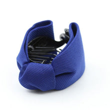 Load image into Gallery viewer, Korean Sweet Fabric Bow Hair Claw Elegant Women Solid Cloth Ties Banana Hair Crab Clips Ponytail Hold Girl Hair Accessories
