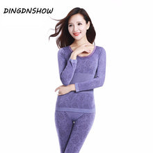 Load image into Gallery viewer, Lace Thermal Underwear Ladies Seamless Antibacterial Warm Intimates
