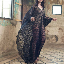 Load image into Gallery viewer, Lace Chiffon Kimono Beach Bikini Cover Up
