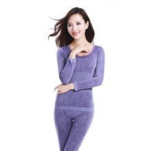 Load image into Gallery viewer, Lace Thermal Underwear Ladies Seamless Antibacterial Warm Intimates
