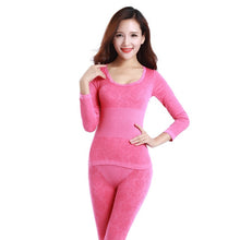 Load image into Gallery viewer, Lace Thermal Underwear Ladies Seamless Antibacterial Warm Intimates
