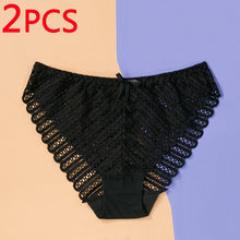 Load image into Gallery viewer, DERUILADY Sexy Perspective Lace Panties Women Comfortable Cotton Lingerie
