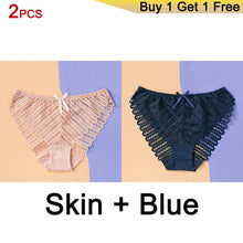 Load image into Gallery viewer, DERUILADY Sexy Perspective Lace Panties Women Comfortable Cotton Lingerie
