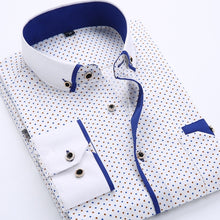 Load image into Gallery viewer, Floral Button Down Men Shirt Brand 2018 Male High Quality Long Sleeve Shirts Casual Slim Fit Black Man Clothes Dress Shirts
