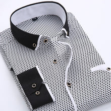 Load image into Gallery viewer, Floral Button Down Men Shirt Brand 2018 Male High Quality Long Sleeve Shirts Casual Slim Fit Black Man Clothes Dress Shirts
