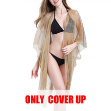 Load image into Gallery viewer, Tassel gold bikini cover up
