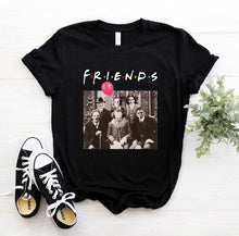 Load image into Gallery viewer, Women Print Letter Short Sleeve Cotton Tops Summer clothing
