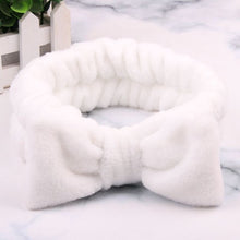 Load image into Gallery viewer, New Letter "OMG" Coral Fleece Soft Bow Headbands for women
