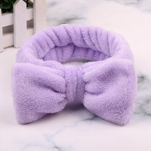 Load image into Gallery viewer, New Letter "OMG" Coral Fleece Soft Bow Headbands for women
