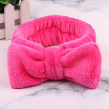 Load image into Gallery viewer, New Letter "OMG" Coral Fleece Soft Bow Headbands for women
