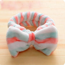 Load image into Gallery viewer, New Letter "OMG" Coral Fleece Soft Bow Headbands for women
