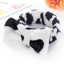 Load image into Gallery viewer, New Letter "OMG" Coral Fleece Soft Bow Headbands for women

