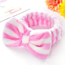 Load image into Gallery viewer, New Letter "OMG" Coral Fleece Soft Bow Headbands for women
