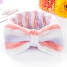 Load image into Gallery viewer, New Letter "OMG" Coral Fleece Soft Bow Headbands for women
