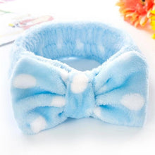 Load image into Gallery viewer, New Letter "OMG" Coral Fleece Soft Bow Headbands for women
