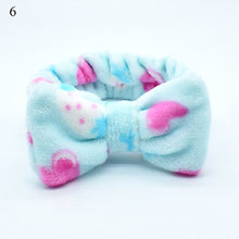Load image into Gallery viewer, New Letter "OMG" Coral Fleece Soft Bow Headbands for women
