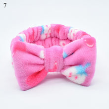 Load image into Gallery viewer, New Letter "OMG" Coral Fleece Soft Bow Headbands for women
