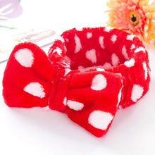 Load image into Gallery viewer, New Letter "OMG" Coral Fleece Soft Bow Headbands for women
