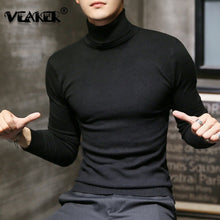 Load image into Gallery viewer, New Men's Black Winter Turtleneck Sweaters
