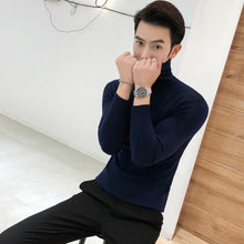Load image into Gallery viewer, New Men's Black Winter Turtleneck Sweaters
