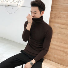 Load image into Gallery viewer, New Men's Black Winter Turtleneck Sweaters
