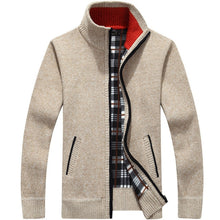 Load image into Gallery viewer, Winter Thick Men's Knitted Sweater Coat Long Sleeve Cardigan Fleece
