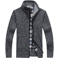 Load image into Gallery viewer, Winter Thick Men's Knitted Sweater Coat Long Sleeve Cardigan Fleece
