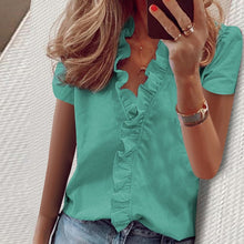 Load image into Gallery viewer, Elegant Ruffle blouse
