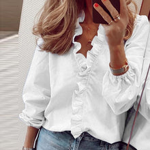 Load image into Gallery viewer, Elegant Ruffle blouse
