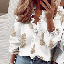 Load image into Gallery viewer, Elegant Ruffle blouse
