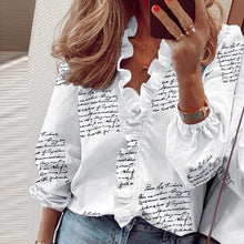 Load image into Gallery viewer, Elegant Ruffle blouse
