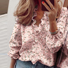 Load image into Gallery viewer, Elegant Ruffle blouse
