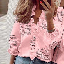 Load image into Gallery viewer, Elegant Ruffle blouse
