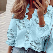 Load image into Gallery viewer, Elegant Ruffle blouse
