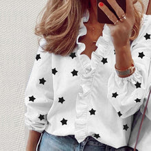 Load image into Gallery viewer, Elegant Ruffle blouse
