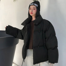Load image into Gallery viewer, Korean Style Winter Women Jacket with High Collar
