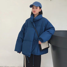 Load image into Gallery viewer, Korean Style Winter Women Jacket with High Collar
