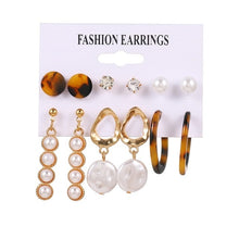 Load image into Gallery viewer, FNIO Women's Earrings Set Pearl Earrings For Women
