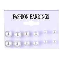 Load image into Gallery viewer, FNIO Women's Earrings Set Pearl Earrings For Women
