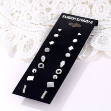 Load image into Gallery viewer, EN 12 Pairs Flower Women'S Earrings Set
