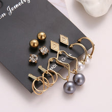 Load image into Gallery viewer, EN 12 Pairs Flower Women'S Earrings Set
