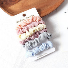 Load image into Gallery viewer, Scrunchies Hair Ring Candy Color Ties
