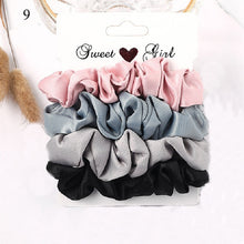 Load image into Gallery viewer, Scrunchies Hair Ring Candy Color Ties
