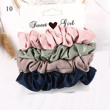 Load image into Gallery viewer, Scrunchies Hair Ring Candy Color Ties
