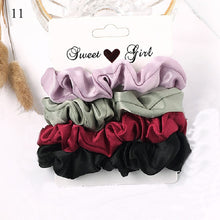 Load image into Gallery viewer, Scrunchies Hair Ring Candy Color Ties
