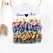Load image into Gallery viewer, Scrunchies Hair Ring Candy Color Ties
