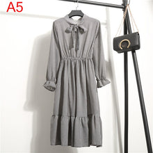 Load image into Gallery viewer, Women Casual Dress Korean Style Floral Printed Chiffon
