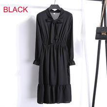 Load image into Gallery viewer, Women Casual Dress Korean Style Floral Printed Chiffon
