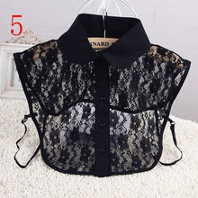 Load image into Gallery viewer, New Women Cotton Lace Fake Collar Blouse Detachable
