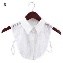Load image into Gallery viewer, New Women Cotton Lace Fake Collar Blouse Detachable
